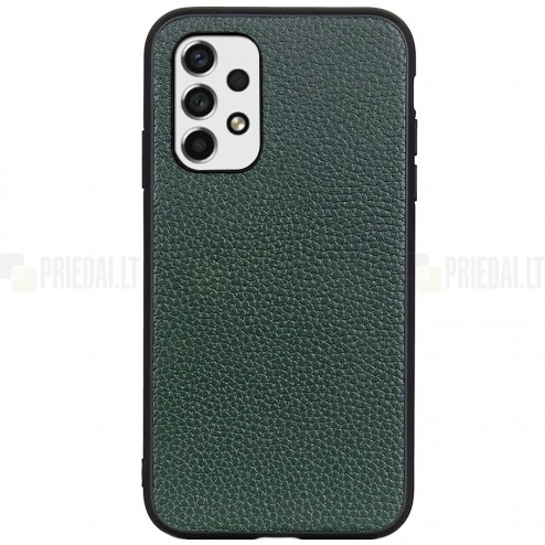 „Deluxe Leather“ Samsung Galaxy A53 5G (SM-A536B) žalias odinis dėklas