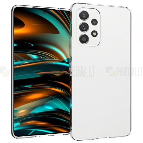 Samsung Galaxy A53 5G (SM-A536B) kieto silikono TPU skaidrus dėklas - nugarėlė