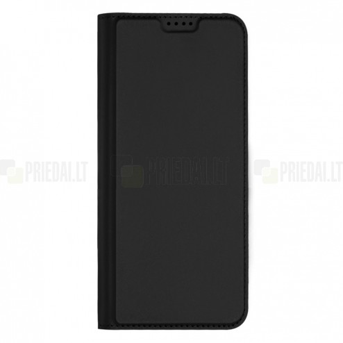 „Dux Ducis“ Skin serijos Samsung Galaxy A54 (SM-A546B) juodas odinis atverčiamas dėklas