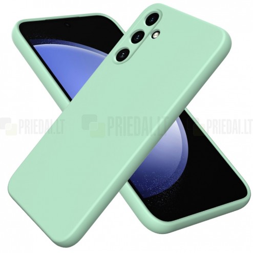 Samsung Galaxy A55 5G (SM-A556E) Shell kieto silikono (TPU) dėklas žalias - nugarėlė