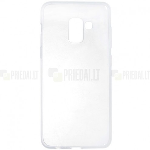 Samsung Galaxy A6 2018 (A600F) skaidrus (permatomas) silikoninis TPU ploniausias pasaulyje dėklas