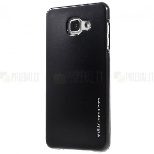 Samsung Galaxy A7 2016 (A710) Mercury juodas kieto silikono (TPU) dėklas