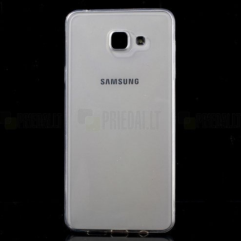 Samsung Galaxy A7 2016 (A710) skaidrus (permatomas) kieto silikono bespalvis dėklas