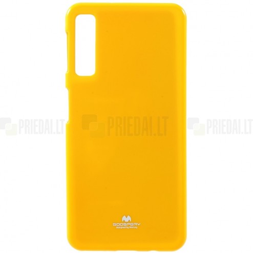 Samsung Galaxy A7 2018 (A750) Mercury geltonas kieto silikono (TPU) dėklas