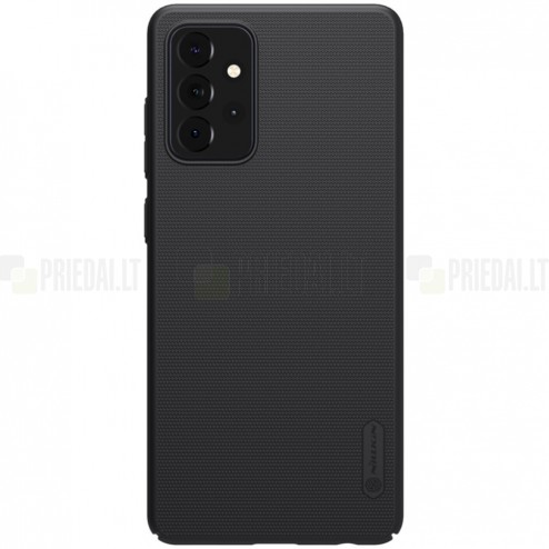 Samsung Galaxy A72 5G (A726B) „Nillkin“ Frosted Shield juodas plastikinis dėklas, nugarėlė