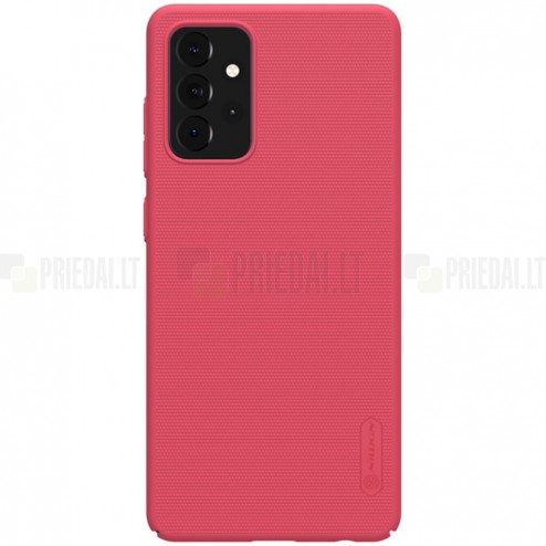 Samsung Galaxy A72 5G (A726B) „Nillkin“ Frosted Shield raudonas plastikinis dėklas, nugarėlė