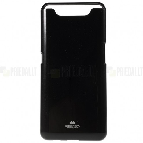 Samsung Galaxy A80 (A805F) Mercury juodas kieto silikono (TPU) dėklas
