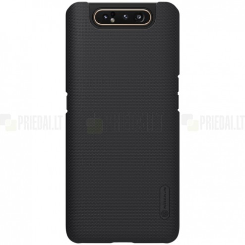 Samsung Galaxy A80 (A805F) Nillkin Frosted Shield juodas plastikinis dėklas 