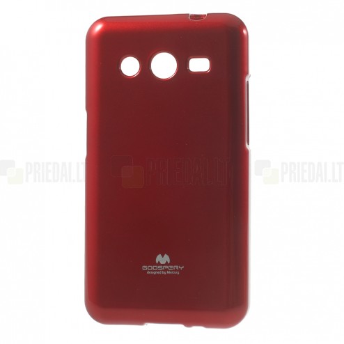 Mercury TPU kieto silikono raudonas Samsung Galaxy Core 2 G355 dėklas - nugarėlė