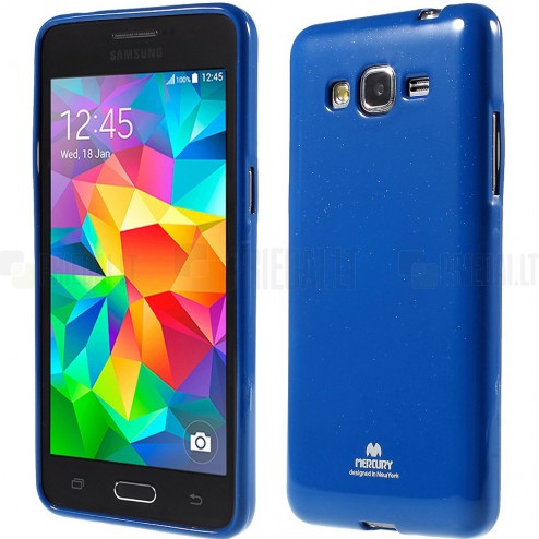 Samsung Galaxy Grand Prime (G530) mėlynas Mercury kieto silikono (TPU) dėklas