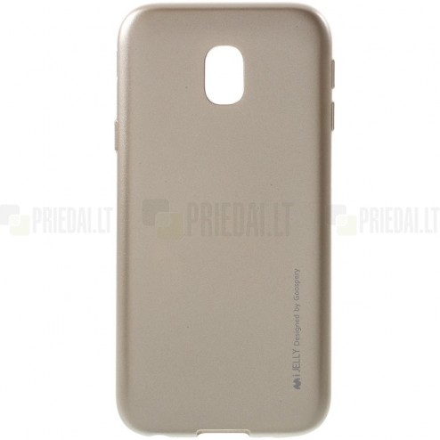 Samsung Galaxy J3 2017 (J330) auksinis Mercury kieto silikono (TPU) dėklas