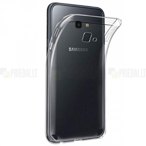 Samsung Galaxy J4+ (J400F) dėklas kieto silikono - TPU skaidrus