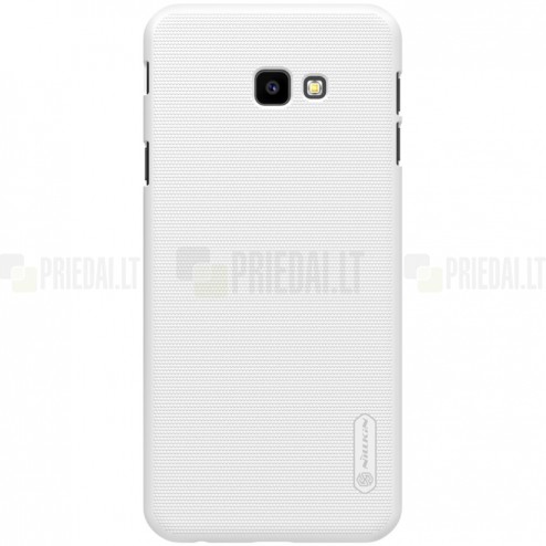 Samsung Galaxy J4+ (J400F) Nillkin Frosted Shield baltas plastikinis dėklas