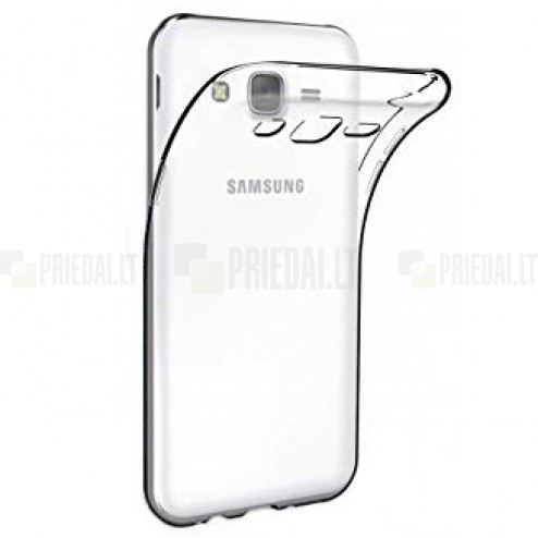 Samsung Galaxy J5 (J500) dėklas kieto silikono - TPU skaidrus