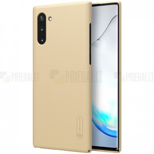 Nillkin Frosted Shield Samsung Galaxy Note 10 (N970F) auksinis plastikinis dėklas