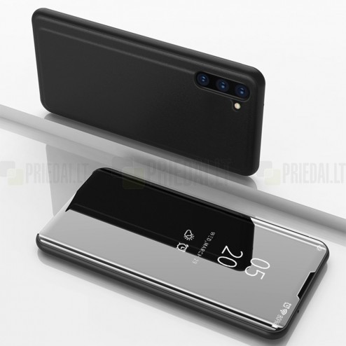 Samsung Galaxy Note 10 (N970F) plastikinis atverčiamas juodas dėklas