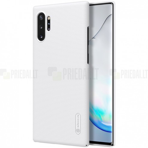 Nillkin Frosted Shield Samsung Galaxy Note 10+ (N975F) baltas plastikinis dėklas