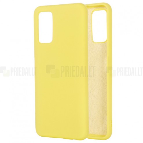 Samsung Galaxy Note 20 (N980F) Shell kieto silikono TPU geltonas dėklas - nugarėlė