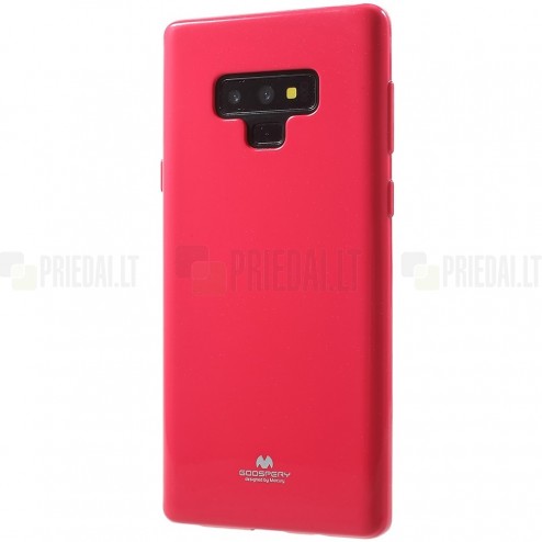 Samsung Galaxy Note 9 (N960F) Mercury tamsiai rožinis kieto silikono tpu dėklas - nugarėlė