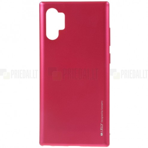 Samsung Galaxy Note 10+ (N975F) Mercury tamsiai rožinis kieto silikono tpu dėklas - nugarėlė