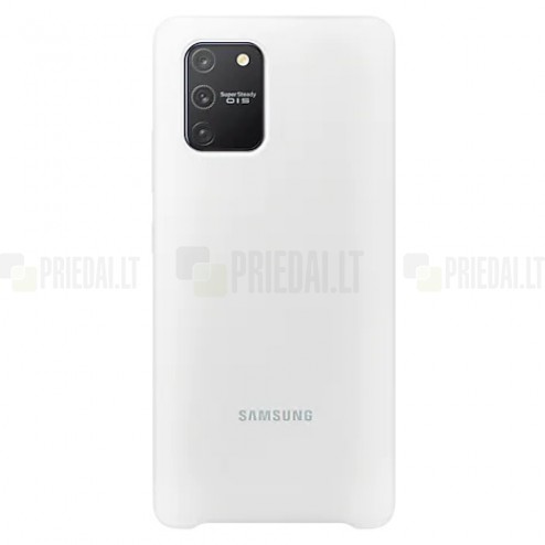 Samsung Galaxy S10 Lite (G970) „Samsung“ Silicone Cover kieto silikono baltas dėklas