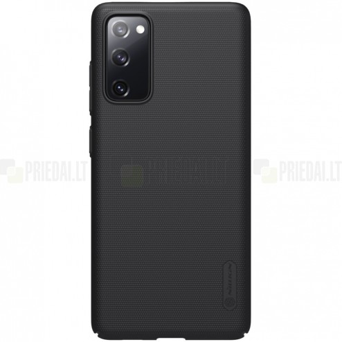 Samsung Galaxy S20 FE (Fan Edition) Nillkin Frosted Shield juodas plastikinis dėklas, nugarėlė