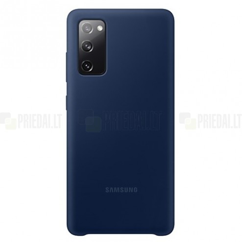 Samsung Galaxy S20 FE (Fan Edition) „Samsung“ Silicone Cover kieto silikono mėlynas dėklas