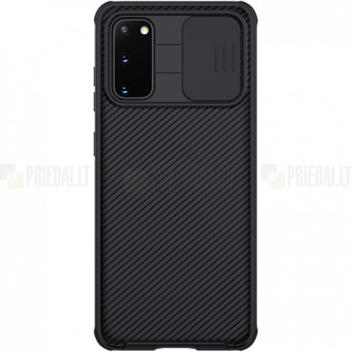 Samsung Galaxy S20 (G980) „Nillkin“ CamShield juodas dėklas, nugarėlė su kameros apsauga