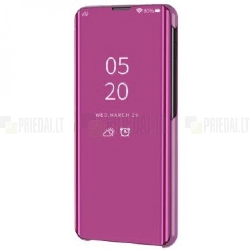 Samsung Galaxy S21 FE (Fan Edition) 5G plastikinis atverčiamas rožinis dėklas