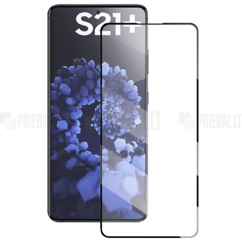 Samsung Galaxy S21+ (G996B) „Mocolo“ 9H Tempered Glass sustiprintos apsaugos juodas pilnai dengiantis apsauginis ekrano stiklas 0,26 mm