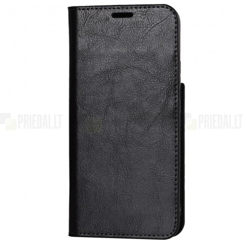 „Deluxe“ Samsung Galaxy S22 5G (SM-S901X) juodas odinis atverčiamas dėkla