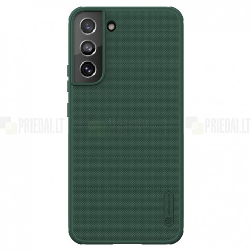 Samsung Galaxy S22 5G (SM-S901X) „Nillkin“ Frosted Shield Pro žalias dėklas - nugarėlė