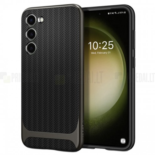 „Spigen“ Neo Hybrid sustiprintos apsaugos Samsung Galaxy S23 (SM-S911) juodas dėklas