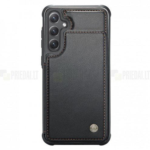Samsung Galaxy S23 FE (Fan Edition) „CaseMe“ Wallet juodas dėklas - nugarėlė