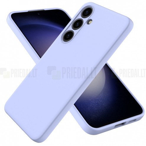Samsung Galaxy S24+ (SM-S926) Shell kieto silikono (TPU) dėklas violetinis - nugarėlė