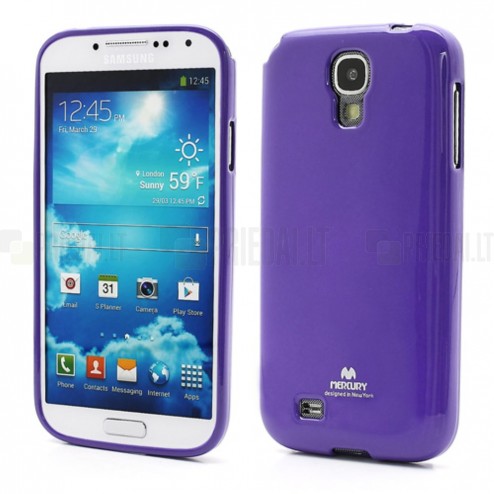 Samsung Galaxy S4 violetinės Mercury kieto silikono (TPU) dėklas