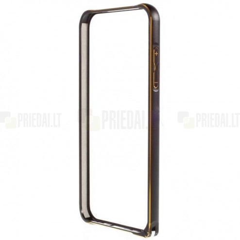 Juodas klasikinis Samsung Galaxy S6 Edge G925 rėmelis - kraštų apvadas (bamperis)