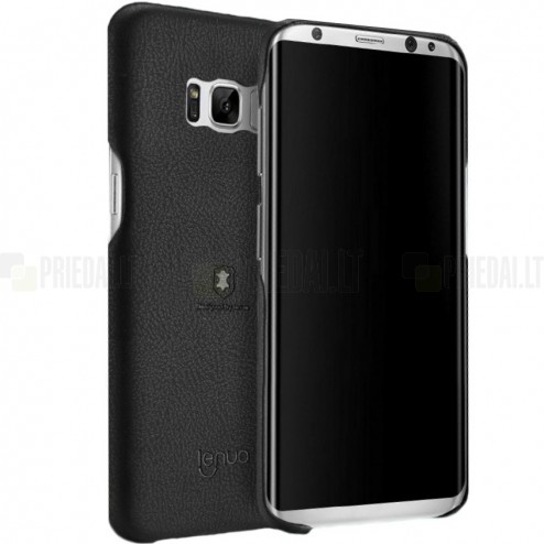 „Lenuo“ Soft Slim serijos Samsung Galaxy S8 (G950) juodas odinis dėklas - nugarėlė