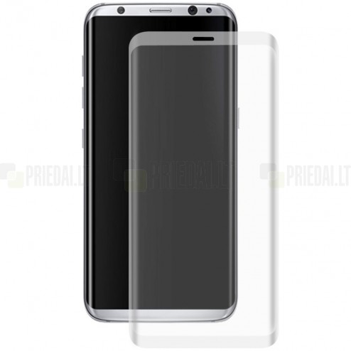 Samsung Galaxy S8 (G530) „Hat-Prince“ 9H Tempered Glass sustiprintos apsaugos skaidrus pilnai dengiantis apsauginis ekrano stiklas 0,26 mm