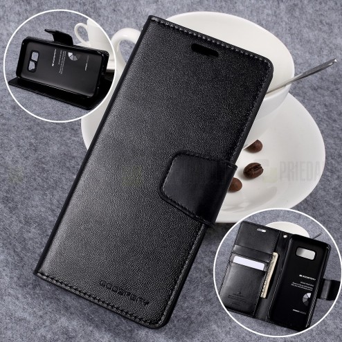 „Mercury Goospery“ Samsung Galaxy S8 (G950) juodas odinis dėklas