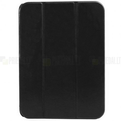 Samsung Galaxy Tab 3 10.1 P5200 (P5210) atverčiamas juodas odinis dėklas (sulankstomas)