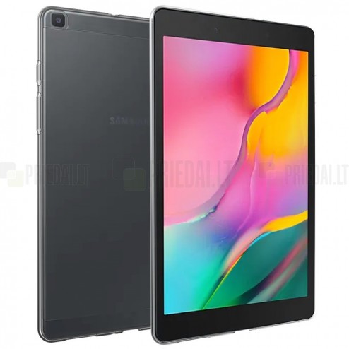 Samsung Galaxy Tab A 8.0 (T290, T295) kieto silikono TPU skaidrus dėklas - nugarėlė