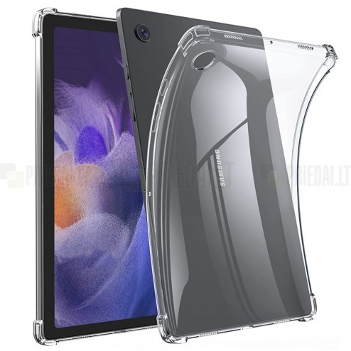 Samsung Galaxy Tab A8 10.5 2021 (X200, X205) kieto silikono TPU skaidrus dėklas - nugarėlė