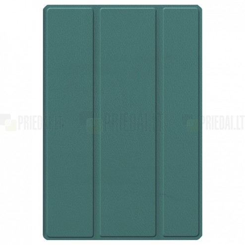 Samsung Galaxy Tab A8 10.5 2021 (X200, X205) atverčiamas žalias odinis dėklas - knygutė