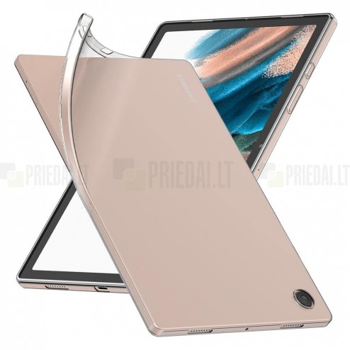 Samsung Galaxy Tab A9 (X110, X115) kieto silikono TPU skaidrus dėklas - nugarėlė