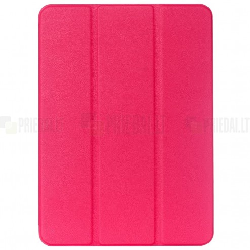 Samsung Galaxy Tab S2 9,7 (T815, T810) atverčiamas rožinis odinis dėklas - knygutė (sulankstomas)