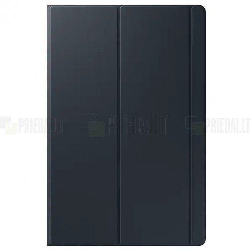 Originalus Samsung Galaxy Tab S5e (T720, T725) Book Cover EF-BT720 atverčiamas juodas odinis dėklas