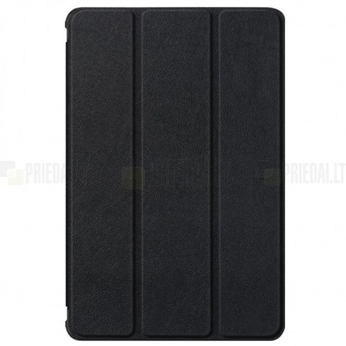 Samsung Galaxy Tab S7 11 (T875, T870) atverčiamas juodas odinis dėklas - knygutė (sulankstomas)