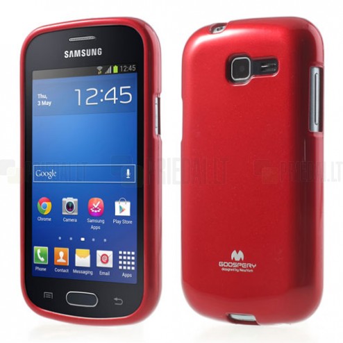 Samsung Galaxy Trend Lite (S7390, S7392) raudonas Mercury kieto silikono (TPU) dėklas