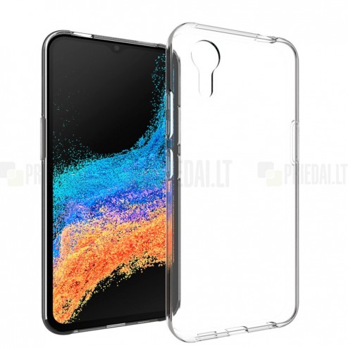 Samsung Galaxy Xcover 7 (G556B) kieto silikono TPU skaidrus dėklas - nugarėlė